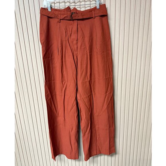 Moon River Wide Leg Linen Capri Pants Women’s Size L - Picture 1 of 12